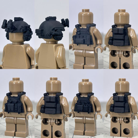 Tactical helmet night vision device - non-movable version